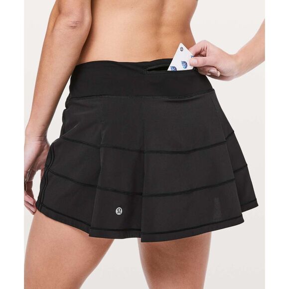 Lululemon Pace Rival Skirt Mid-Rise (Regular) *Black - Picture 3 of 10